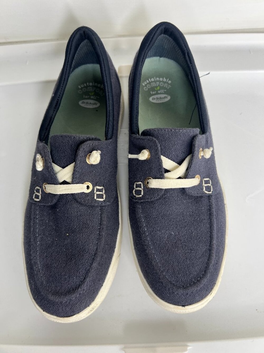 Dr. Scholls Women's Size 9 Sneakers Get Onboard Slip On Canvas Shoes Blue